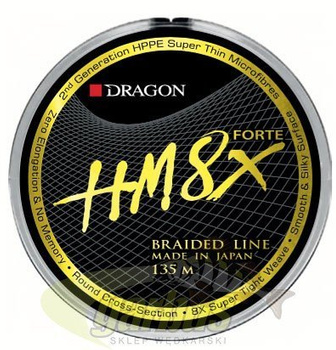 Dragon  Plecionka HM8X Forte 0,08mm 135m Grey