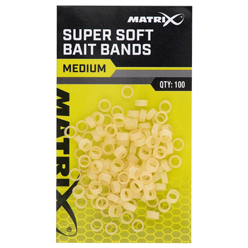 Matrix Gumki Super Soft Bait Bands Medium 100szt