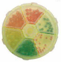 Mistrall Koraliki w pudełkach Fluo Gumowe