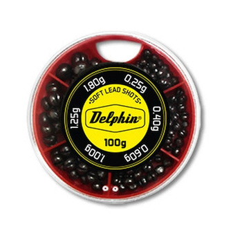 Delphin Śrut Ołowiany SOFT 100g/0,25-1,8g Red