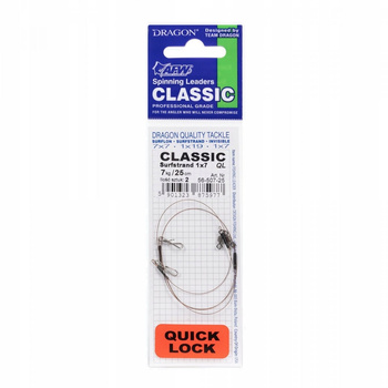 Dragon Przypon CLASSIC SURFSTRAND 1x7 9kg 30cm Quick Lock