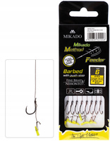 Mikado PRZYPON METHOD FEEDER Push Stop  Hak nr 6 Plecionka 0,16mm 10cm