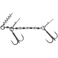 Mikado Dozbrojka z krętlików Jaws Double Evo Stinger 25kg kotwica nr 1/0