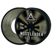 Anaconda Materiał Przyponowy Semi Stiff Moss Leader 20m 25lb