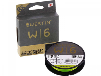 Westin W6 Plecionka 0,165mm 135m Lime Punch 8-Splotowa