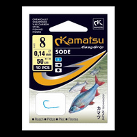 Kamatsu Sode Płoć Haczyki z Przyponem r. 4 niebiskie 10szt