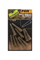 Fox EDGES Camo Safety Lead Clip Tail Rubbers roz. 7