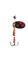 Optima SPINNER 2.0 Błystka obrotowa 4g. Hand Made Black/Red Dots
