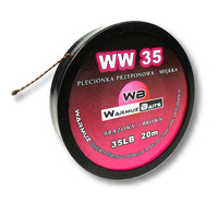 Warmuz Baits Plecionka WW35 brązowa 35lb 20m