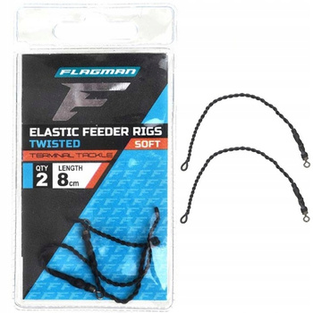 Flagman Gotowy Zestaw Elastic Feeder Rig 8cm Soft 2szt.