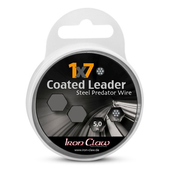Iron Claw 1x7 Coated Leader 0,30mm 6kg 5m Black