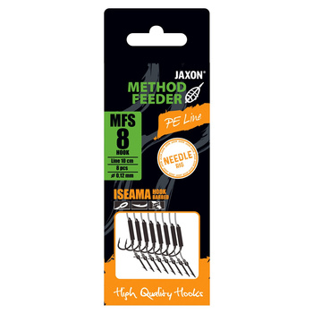 Jaxon Haczyki MFS plecionka 0,12mm roz. 8 z igłą