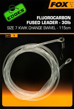 FOX Edges Fluorocarbon Fused Leaders Kwik Change Swivel 30lb 115cm