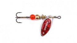 MEPPS Błystka obrotowa Aglia Long Redbo srebrna 0/2,5g