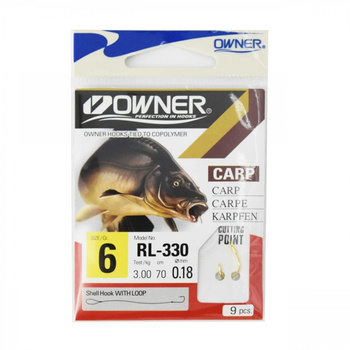 Owner Haczyki z przyponem RL-330 - Cut Gore roz.10