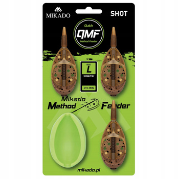 Mikado Zestaw Method Feeder Shot Q.M.F. SYSTEM L 3x40g