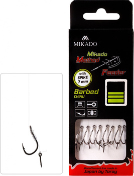 Mikado Przypon METHOD FEEDER z Igłą Hak z zadziorem nr. 10 żyłka 0,23mm