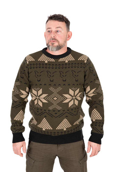FOX Sweter Świąteczny Festive Jumper S