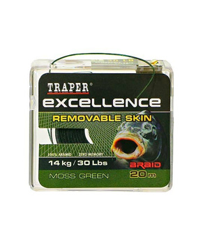 Traper EXCELLENCE Plecionka REMOVABLE SKIN 20m Moss Green 30lbs