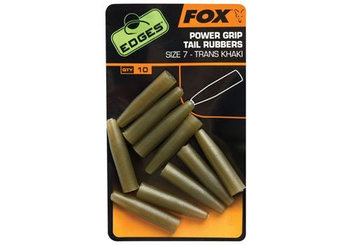 FOX Edges Power Grip Tail Rubbers Trans Khaki roz. 7