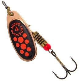 MEPPS Błystka obrotowa Black Fury miedziany/czerwone kropki 2/4,5g