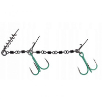 Mikado Dozbrojka z krętlików Jaws Double Evo Stinger Fluo XL 35kg 2/0