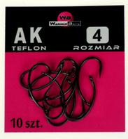Warmuz Baits Haczyki Haki AK r. 4 Teflon 10szt.