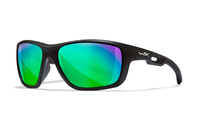 Wiley X Okulary WX ASPECT Polarized Emerald Mirror Matte Black Frame ACASP07