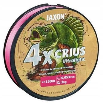 Jaxon Plecionka 4X Crius Ultralight Pink 0,053mm 150m