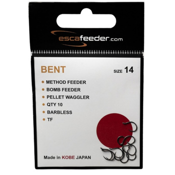 Esca Feeder Haczyki bezzadziorowe BENT roz. 14