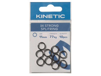 Kinetic Kółko Łącznikowe Strong Splitring 11mm 77kg 10szt.