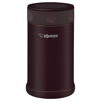 Zojirushi Termos Obiadowy Stalowy 750ml Ciemny Brąz Japoński