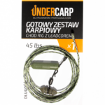 UnderCarp Gotowy zestaw karpiowy Chod Rig z leadcorem 45 lbs 100 cm zielony